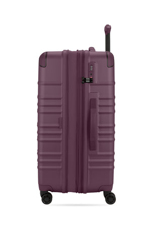 Coffret de 3 valises Spinner Cascade II de SWISSGEAR, couleur violet foncé.