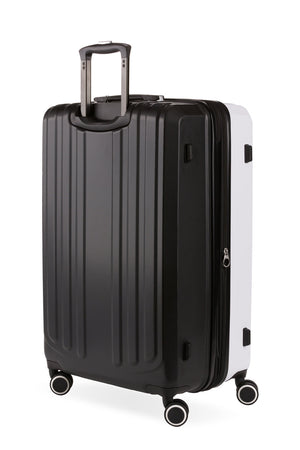 Swissgear 8028 Expandable Hardside Spinner 3pc Luggage Set - White/Black-Unique two-tone color scheme