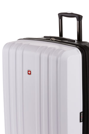 Swissgear 8028 Expandable Hardside Spinner 3pc Luggage Set - White/Black