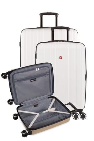 Swissgear 8028 3pc Expandable Hardside Spinner Luggage Set - Ivory/Taupe