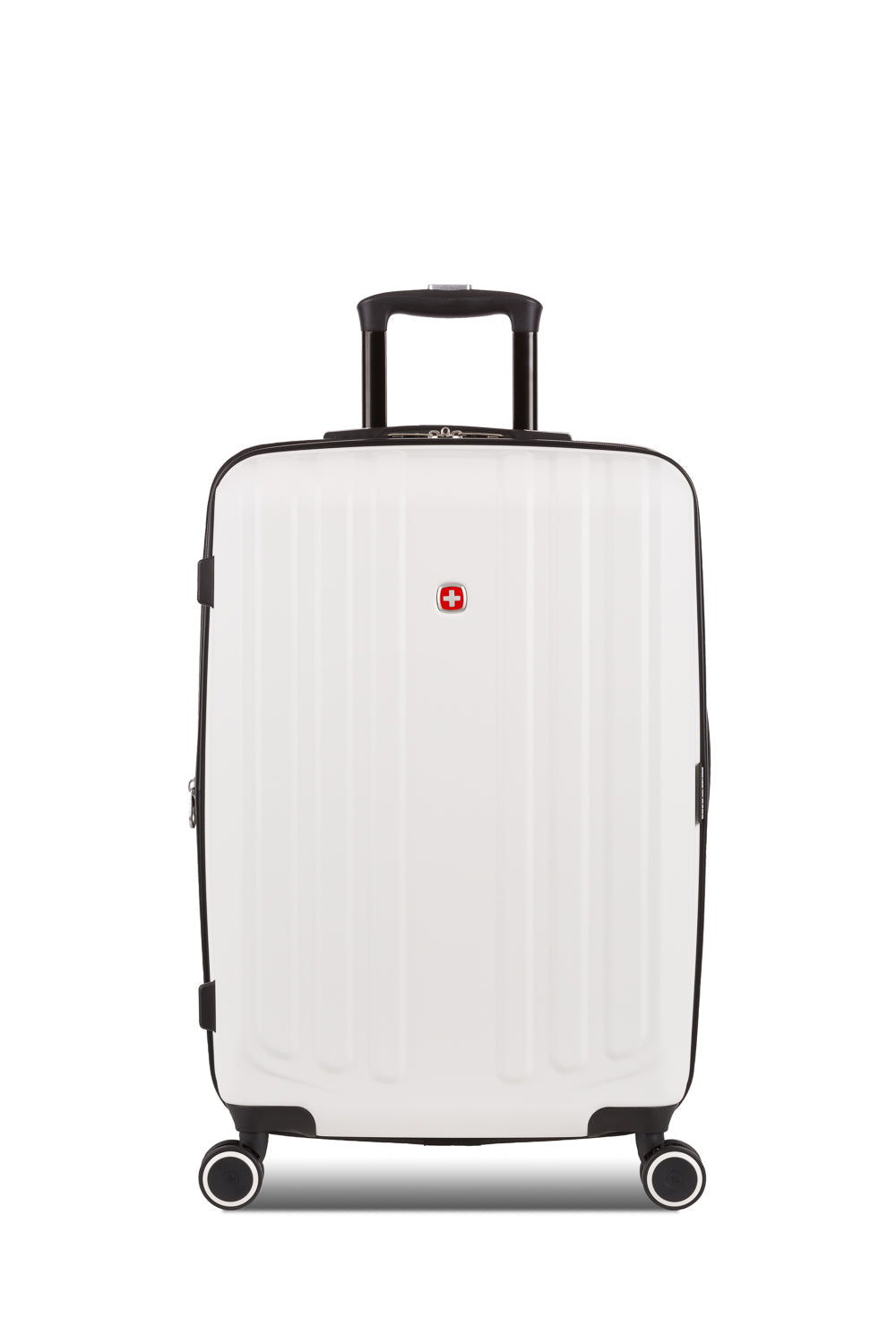SWISSGEAR - Duet Medium Checked Spinner - Ivory/Taupe - 03