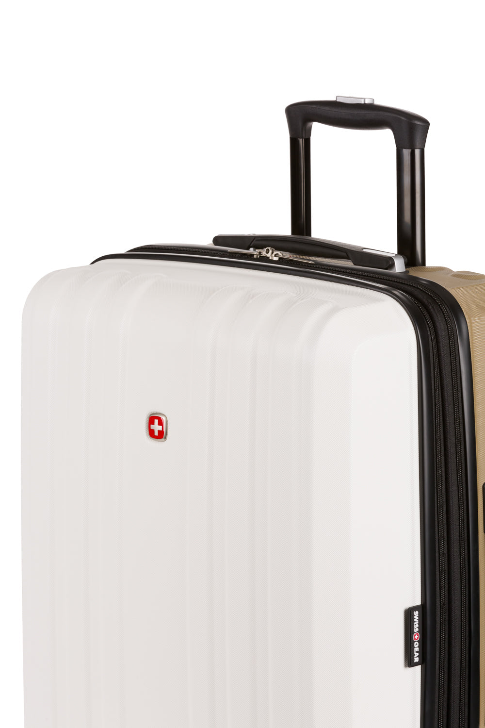 SWISSGEAR - Duet Medium Checked Spinner - Ivory/Taupe - 11