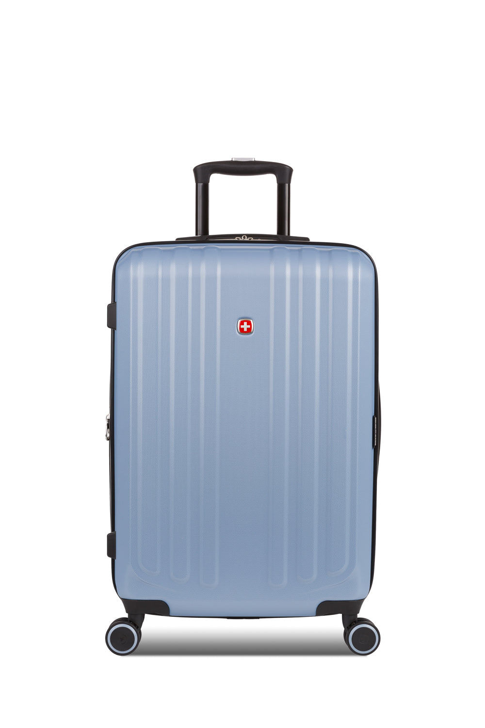 SWISSGEAR - Duet Medium Checked Spinner - Light Blue/Navy - 03