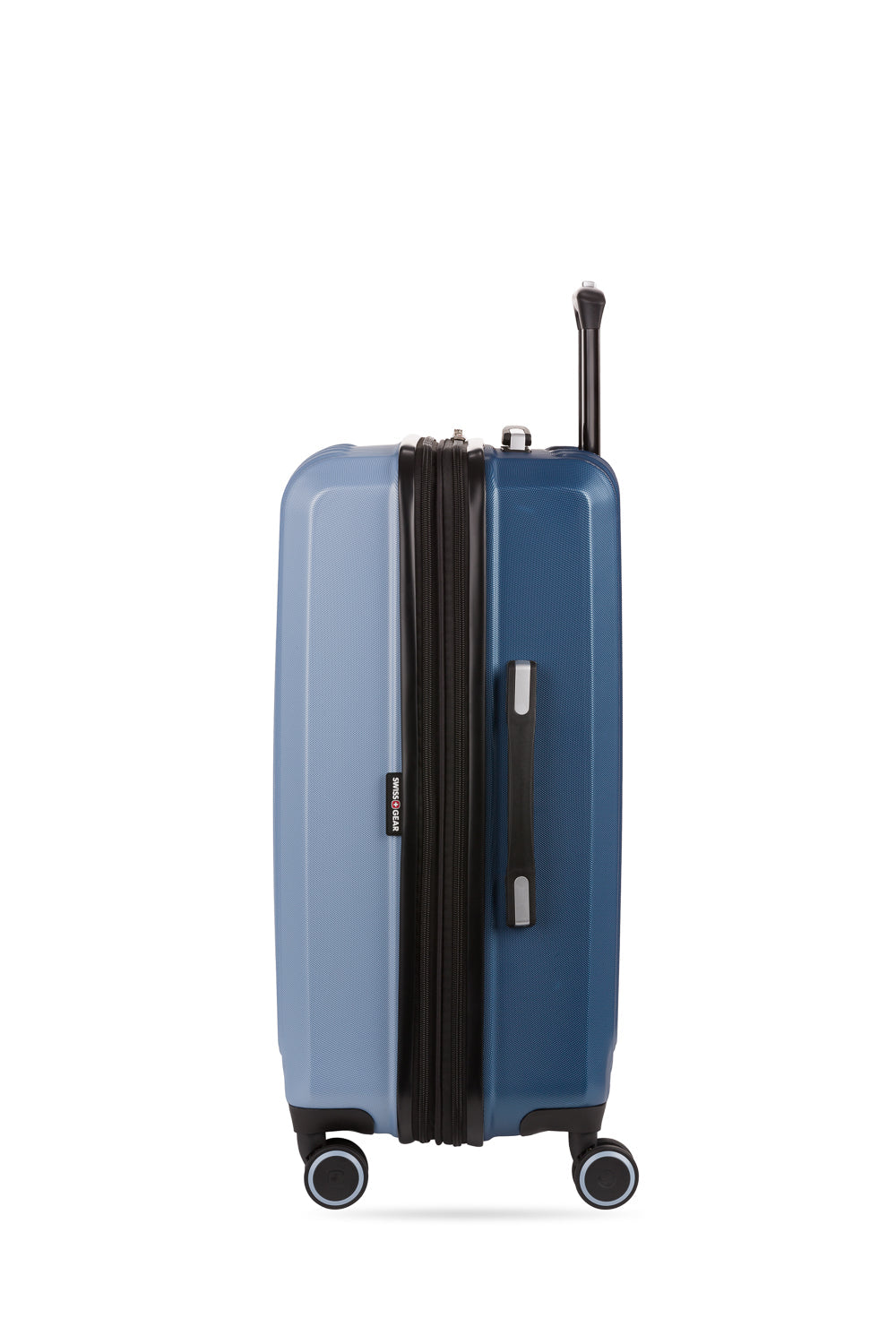 SWISSGEAR - Duet Medium Checked Spinner - Light Blue/Navy - 04