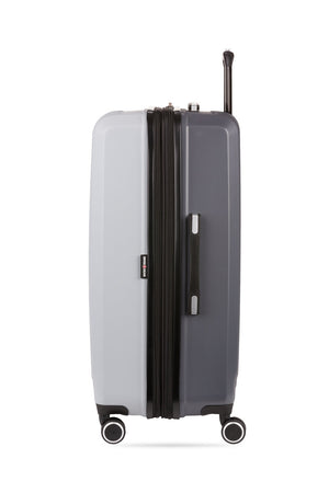 Swissgear 8028 3pc Expandable Hardside Spinner Luggage Set - Light Gray/Ash Gray-Expands by 2