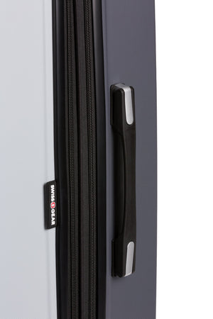 Swissgear 8028 3pc Expandable Hardside Spinner Luggage Set - Light Gray/Ash Gray -Side Co-molded rubber handle