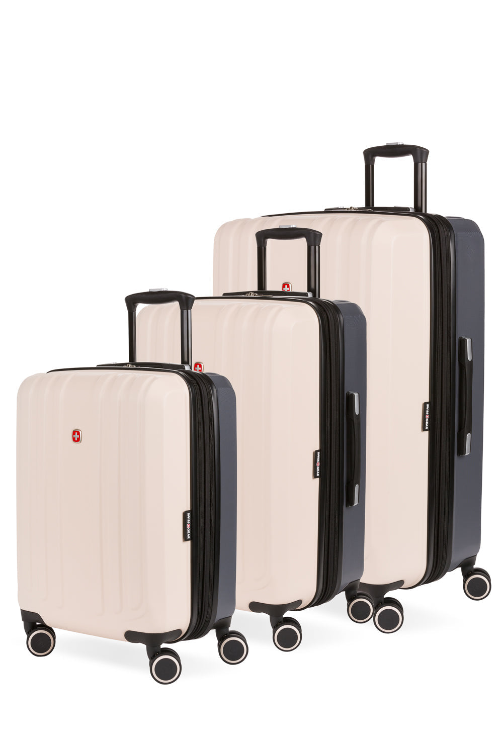 SWISSGEAR - Duet 3-Piece Spinner Set - Whisper Pink/Dark Grey - 01