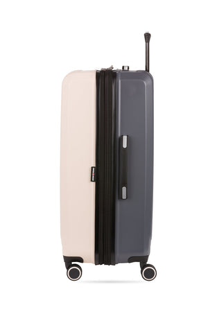 Swissgear 8028 Expandable Hardside Spinner 3pc Luggage Set - Whisper Pink/Dark Gray- Expands by 2