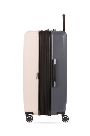 Swissgear 8028 Expandable Hardside Spinner 3pc Luggage Set - Whisper Pink/Dark Gray-Expands by 2
