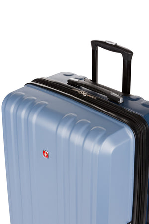 Swissgear 8028 Expandable Hardside Spinner 3pc Luggage Set - Light Blue/Navy