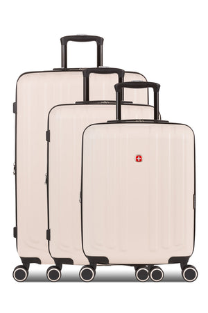 Swissgear 8028 Expandable Hardside Spinner 3pc Luggage Set - Whisper Pink/Dark Gray