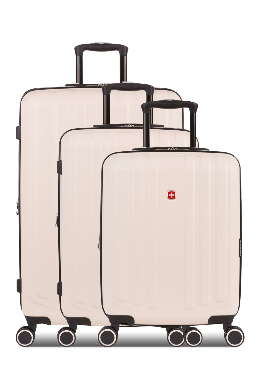 SWISSGEAR - Duet 3-Piece Spinner Set - Whisper Pink/Dark Grey - 03