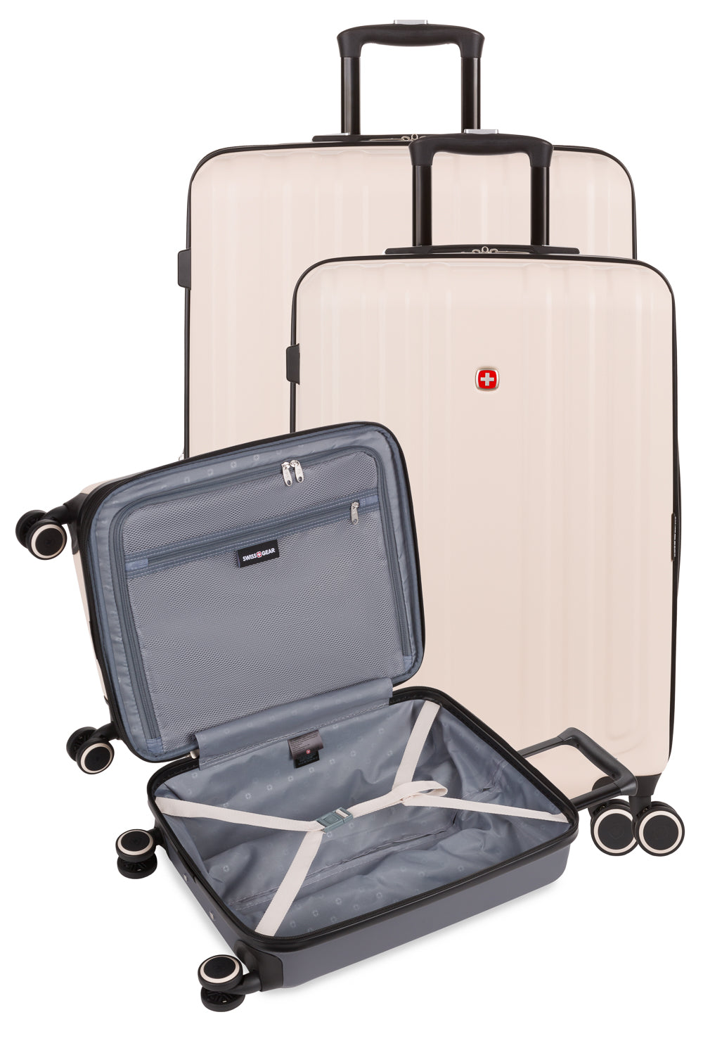 SWISSGEAR - Duet 3-Piece Spinner Set - Whisper Pink/Dark Grey - 13