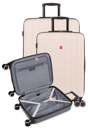 Swissgear 8028 Expandable Hardside Spinner 3pc Luggage Set - Whisper Pink/Dark Gray