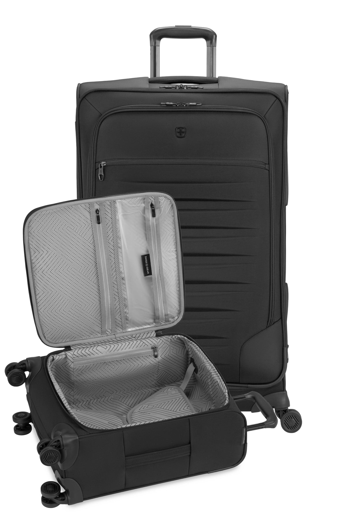 SWISSGEAR - Opulence 2-Piece Spinner Set - Black - 12