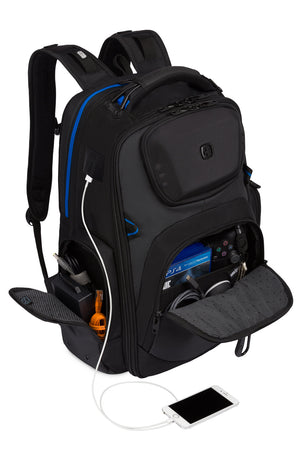 Swissgear 8121 USB ScanSmart Gaming Laptop Backpack - Black