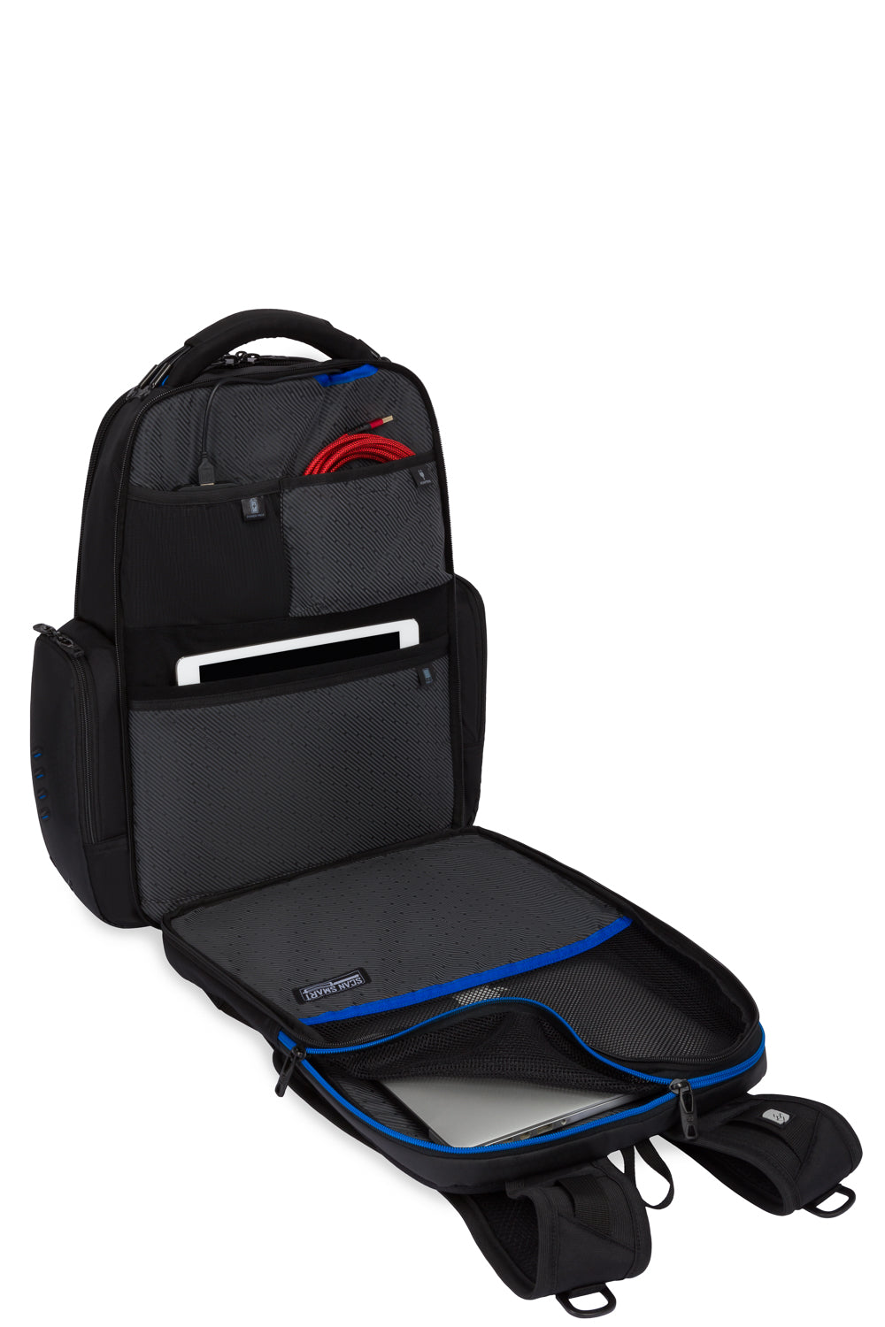 Swissgear 8121 USB ScanSmart Gaming Laptop Backpack - Black