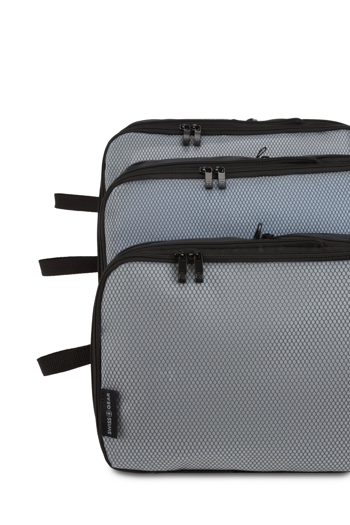 SWISSGEAR - Travel Smart 3-Piece (S/M/M) Packing Cube Set - Black Le - 03