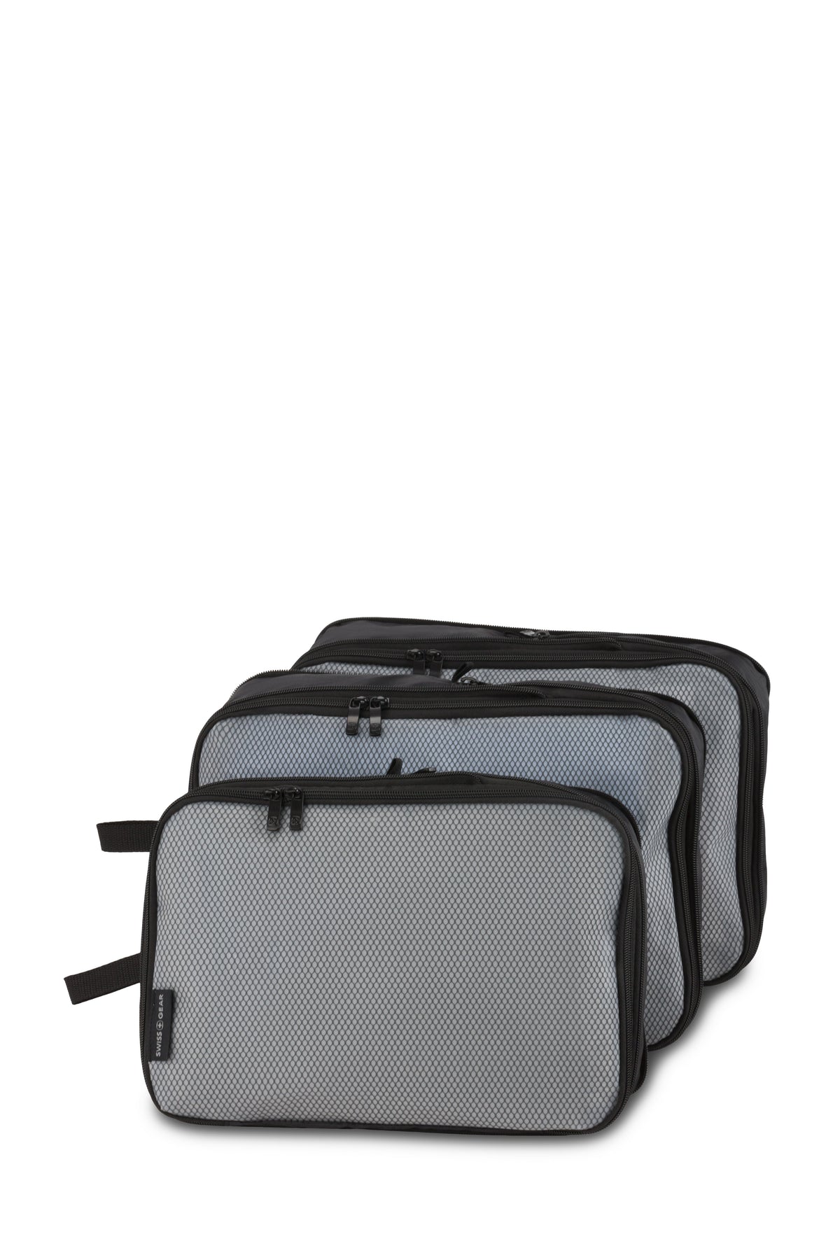 SWISSGEAR - Travel Smart 3-Piece (S/M/M) Packing Cube Set - Black Le - 01