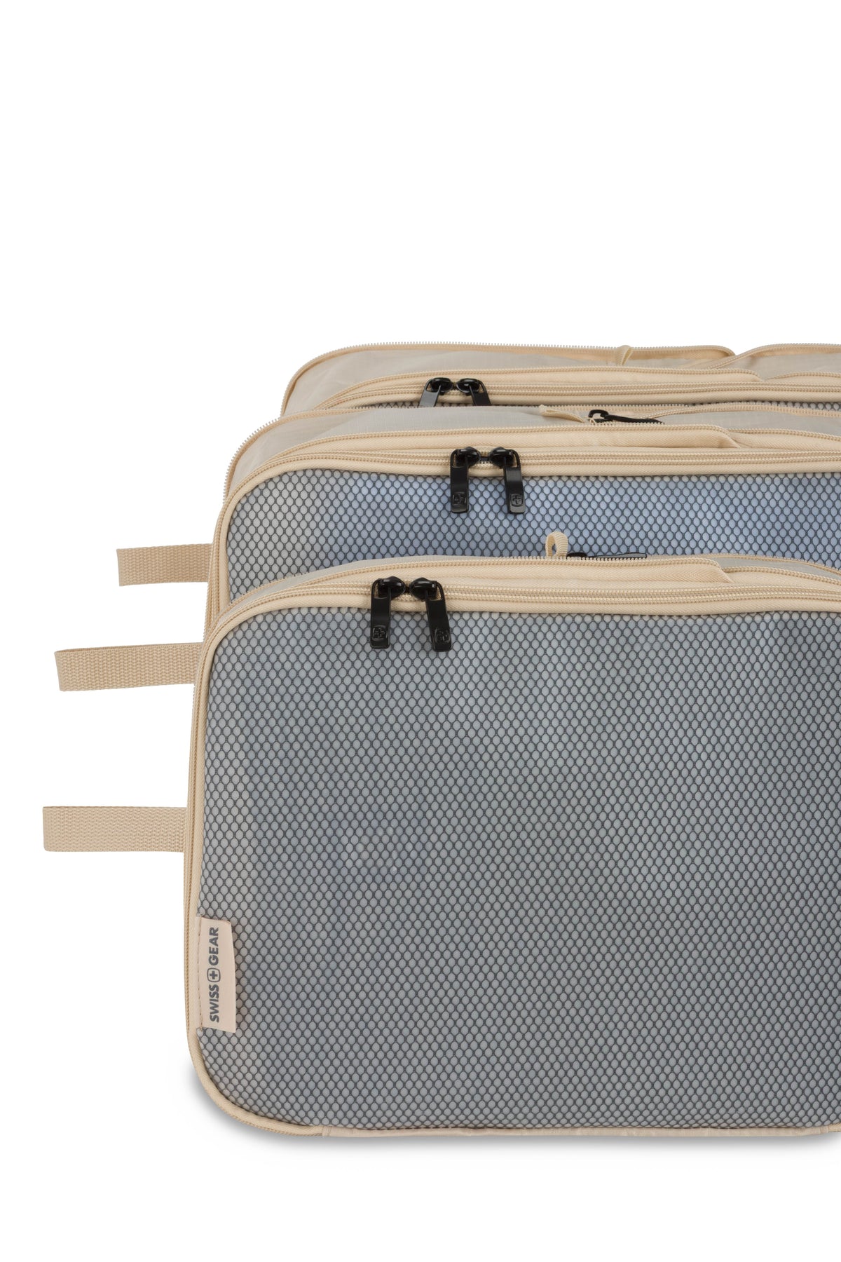 SWISSGEAR - Travel Smart 3-Piece (S/M/M) Packing Cube Set - Dune Brown - 03