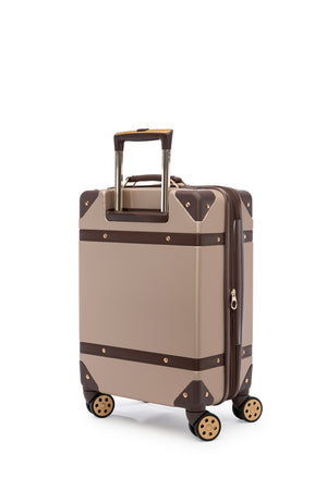 SWISSGEAR Vintage Trunk Carry-On Spinner - Blush Brown