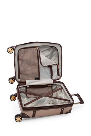 SWISSGEAR Vintage Trunk Carry-On Spinner - Blush Brown
