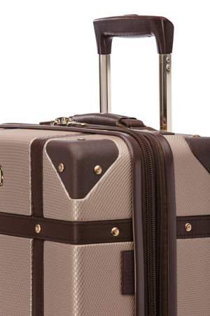 SWISSGEAR Vintage Trunk 2-Piece Spinner Set - Blush Brown