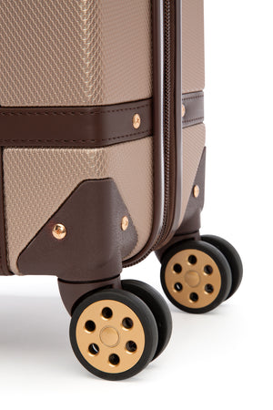 SWISSGEAR Vintage Trunk Large Checked Spinner - Blush Brown