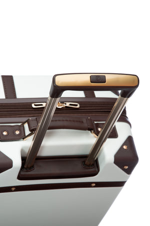 SWISSGEAR Vintage Trunk Large Checked Spinner - White Coffee