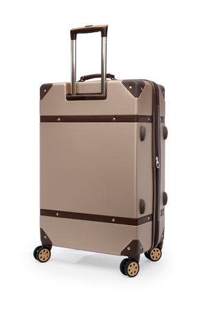 SWISSGEAR Vintage Trunk Large Checked Spinner - Blush Brown