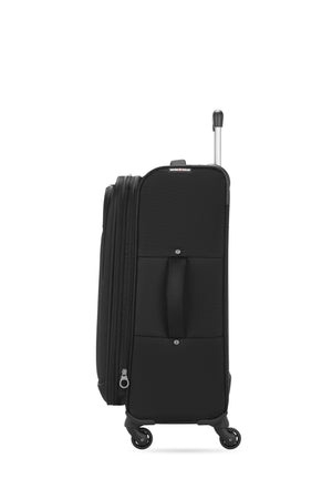 Valise à roulettes à motifs à carreaux de taille moyenne SWISSGEAR Cross Country - Noir