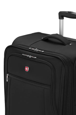 SWISSGEAR Cross Country Large Checked Spinner - Black