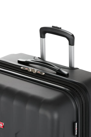 SWISSGEAR Chrome Large Checked Spinner - Black