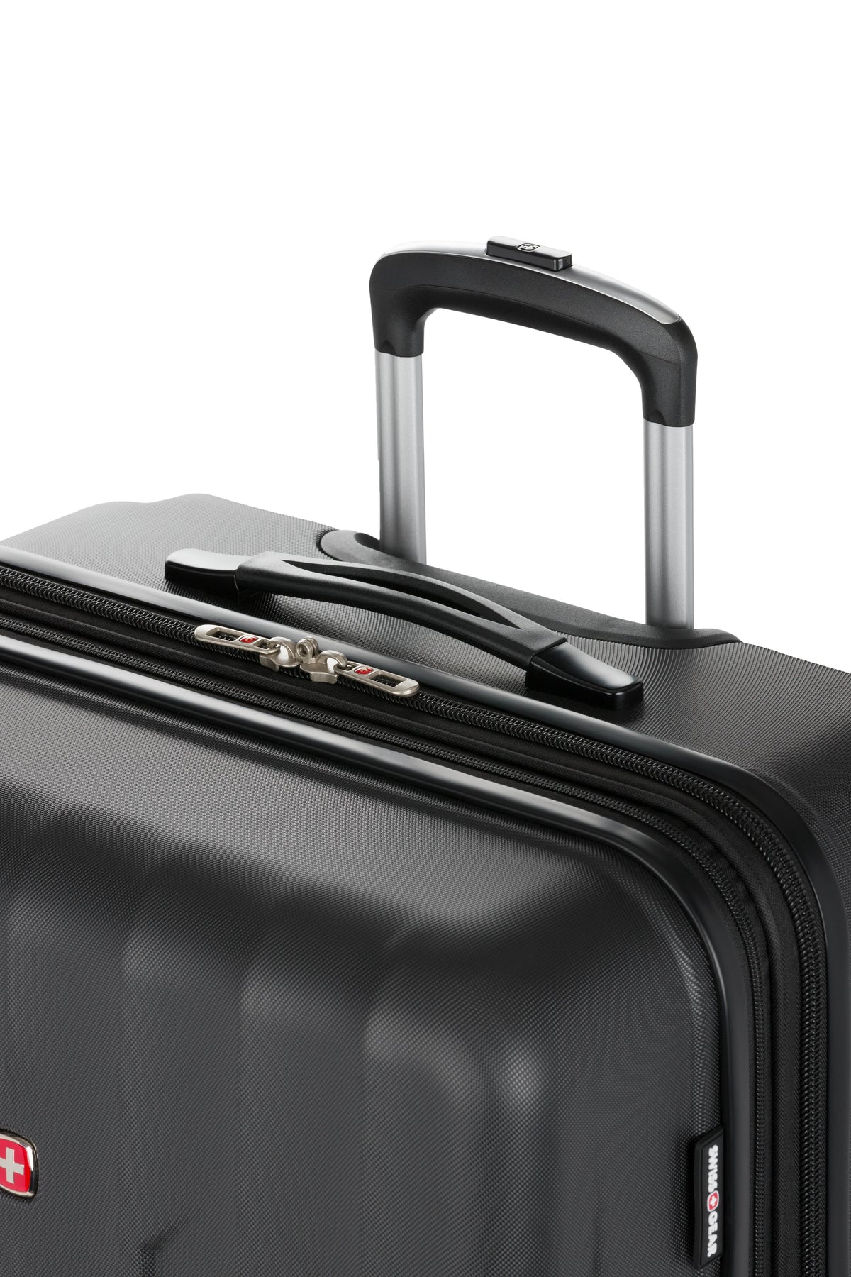 SWISSGEAR - Chrome Large Checked Spinner - Black - 08