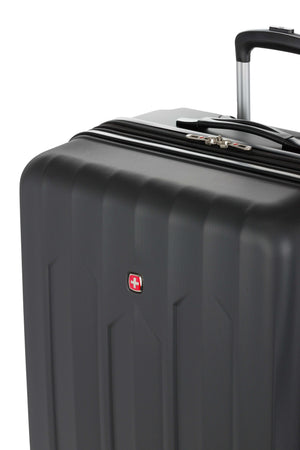 SWISSGEAR Chrome Large Checked Spinner - Black