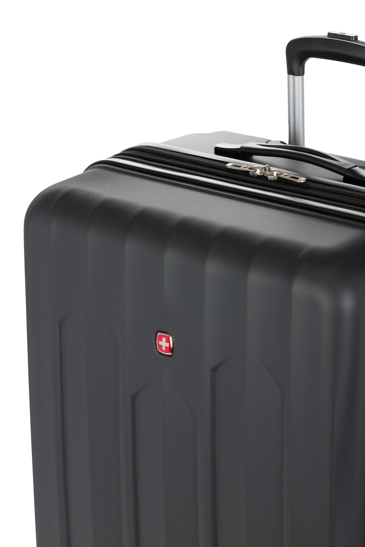 SWISSGEAR - Chrome Large Checked Spinner - Black - 11