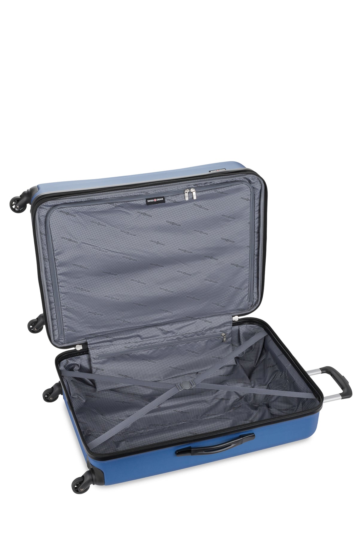 SWISSGEAR - Chrome Large Checked Spinner - Blue - 04