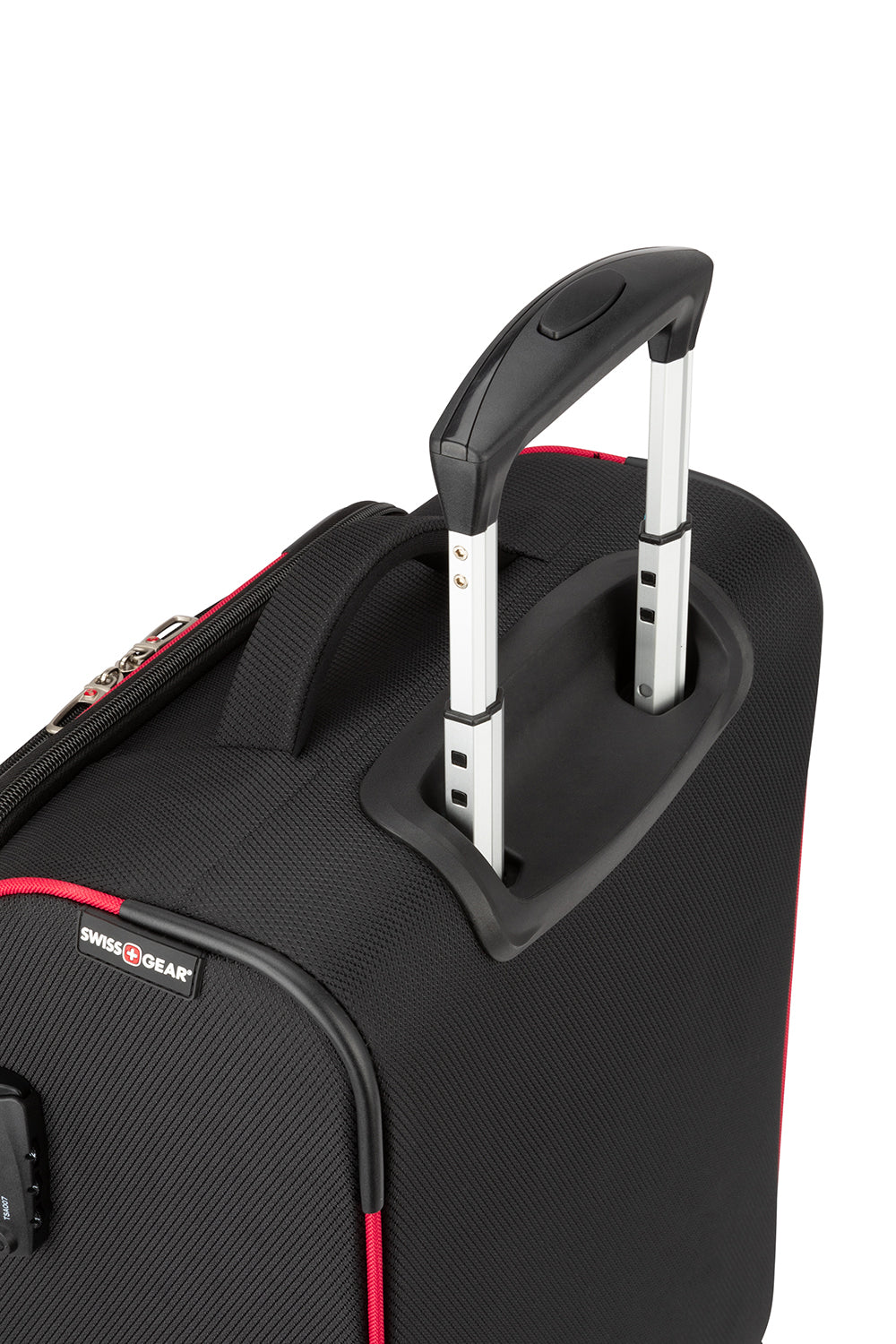 SWISSGEAR - Basel Collection Carry-On Upright Luggage - Black Red - 05
