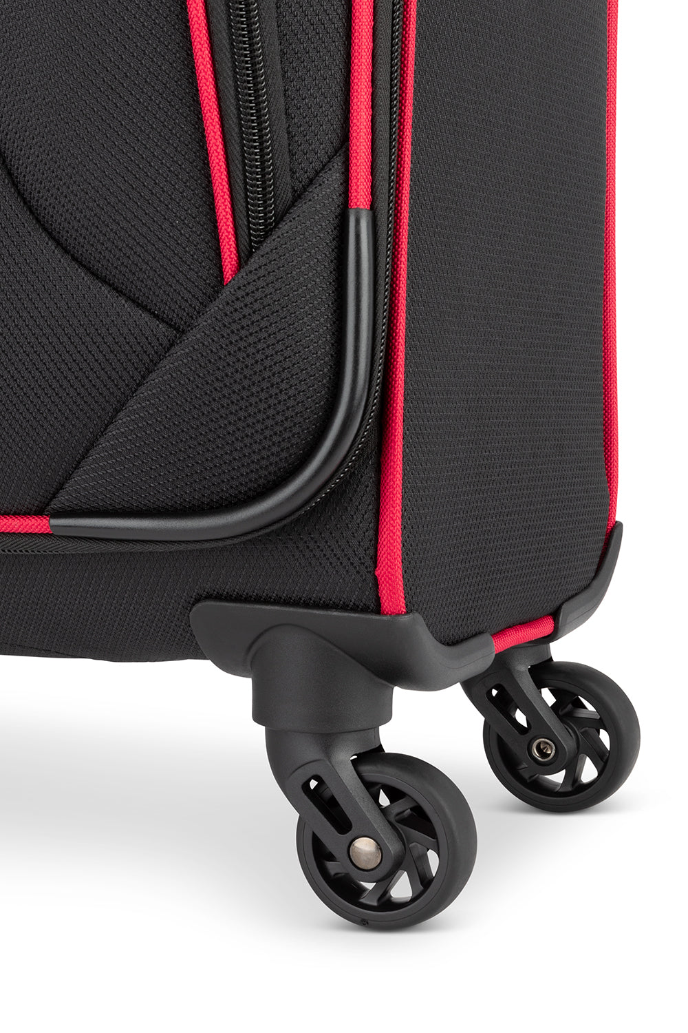 SWISSGEAR - Basel Collection Carry-On Upright Luggage - Black Red - 06