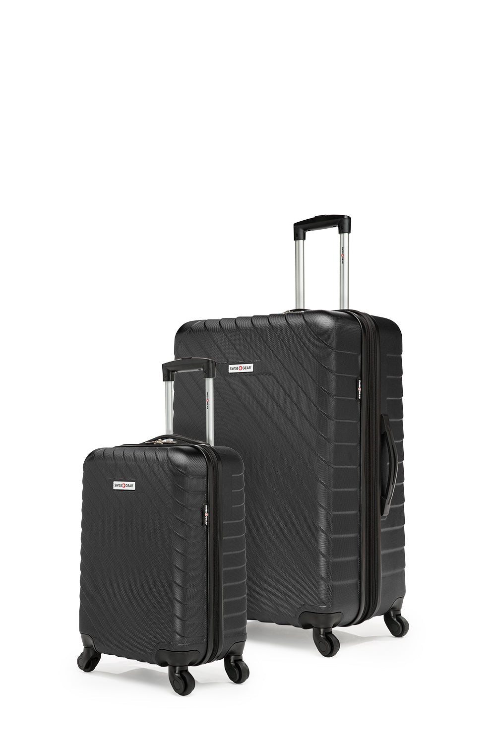 SWISSGEAR - BOLD III Collection Expandable Hardside Luggage 2 Piece Set - Black - 01