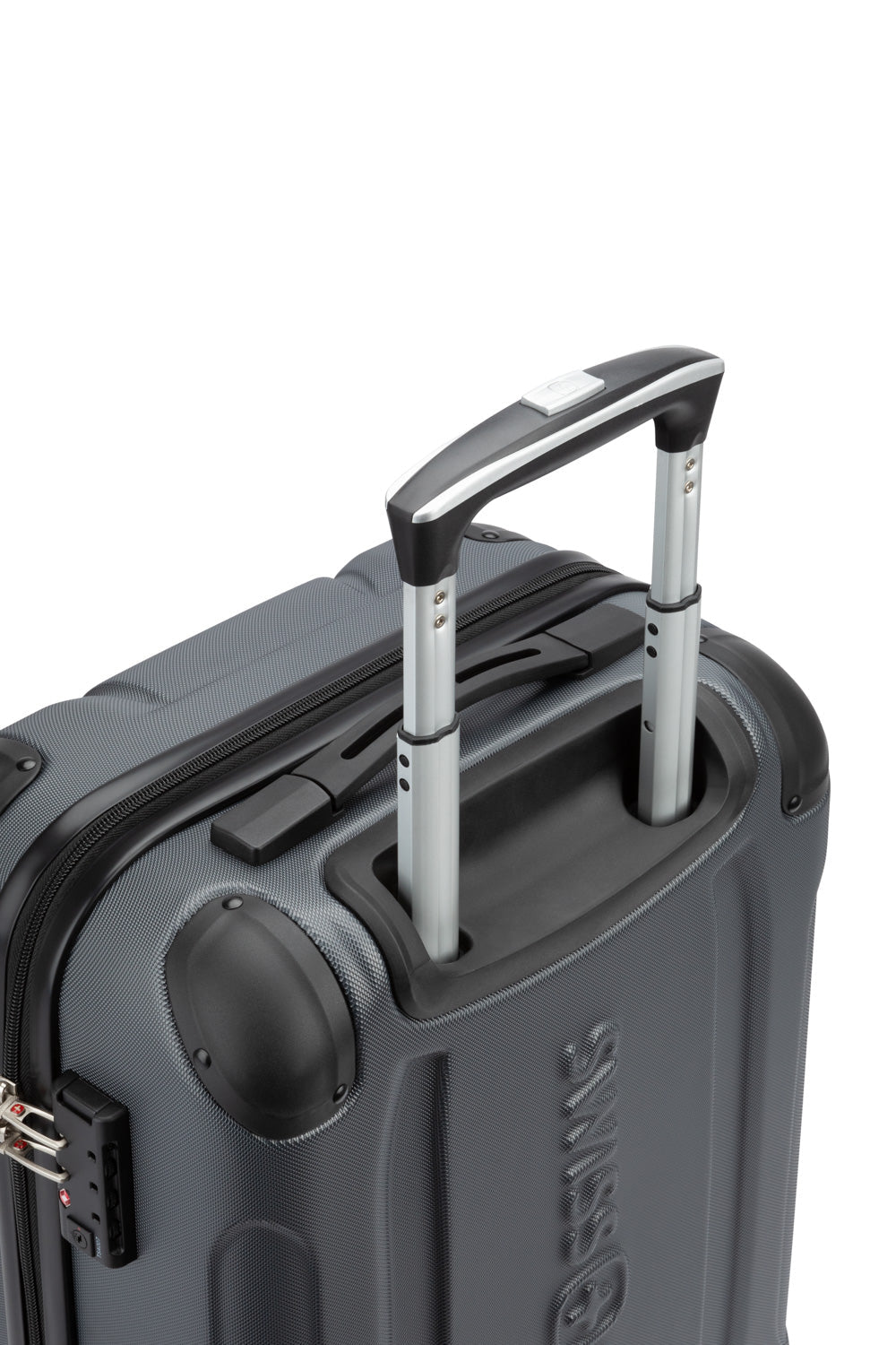SWISSGEAR - Central Lite Collection Expandable Hardside Luggage 2 Piece Set - Charcoal - 07