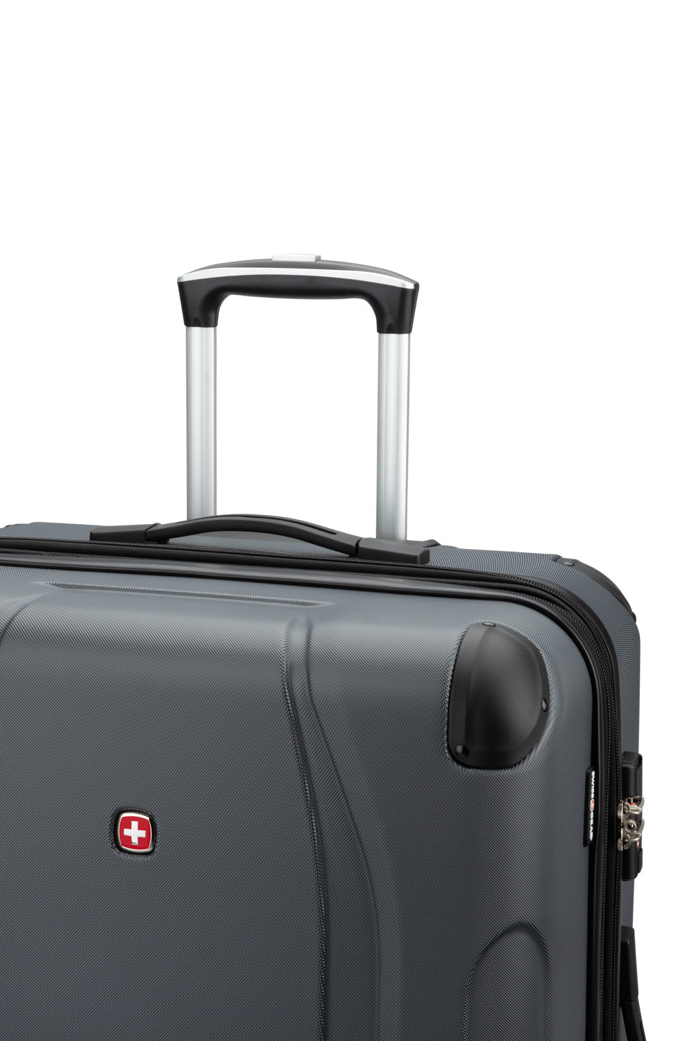 SWISSGEAR - Central Lite Collection Expandable Hardside Luggage 2 Piece Set - Charcoal - 08
