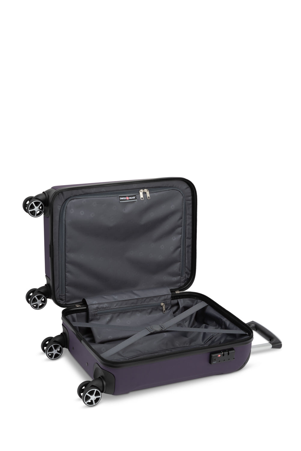 SWISSGEAR - Central Lite Collection Expandable Hardside Luggage 2 Piece Set - Plum - 03