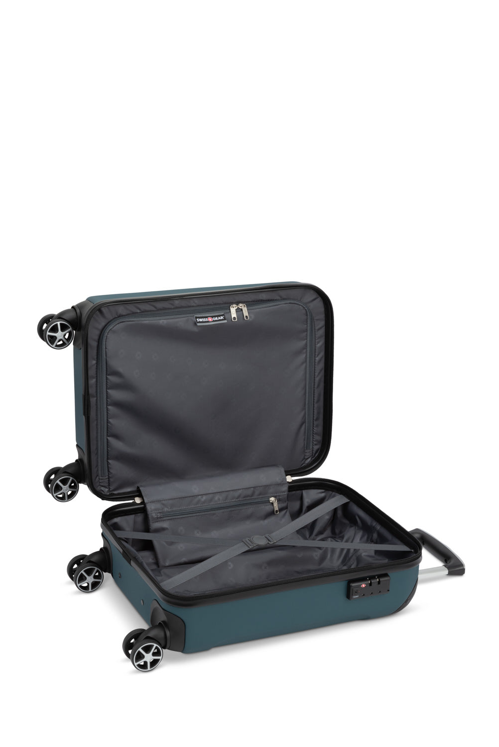 SWISSGEAR - Central Lite Collection Expandable Hardside Luggage 2 Piece Set - Teal - 03