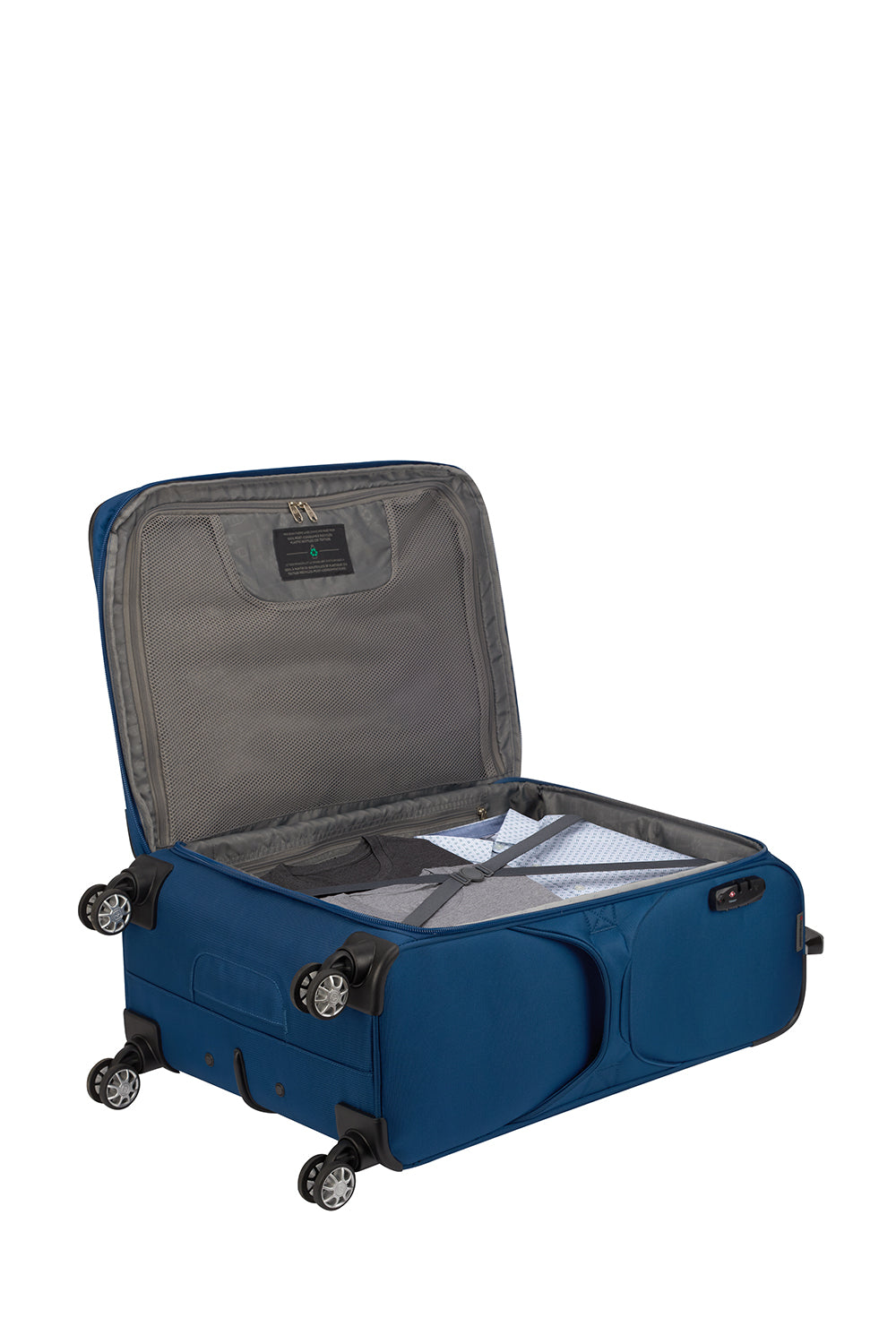 Wenger - Essential Collection Softside Luggage 3 Piece Set-Black - Blue - 03