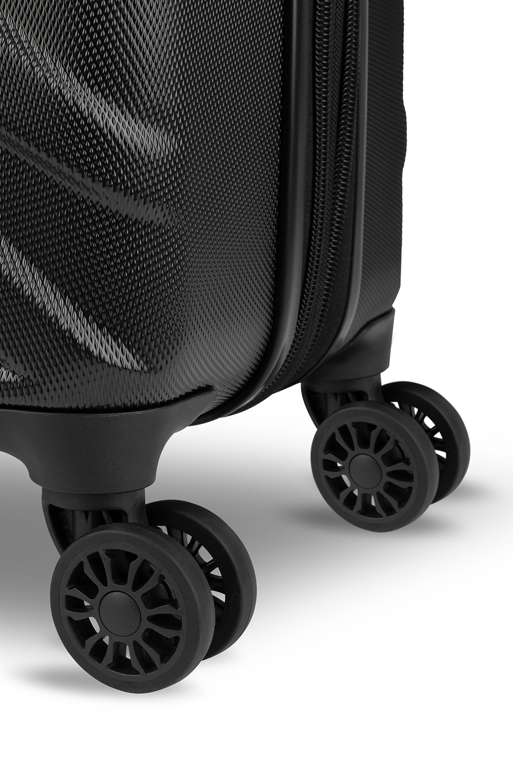 SWISSGEAR - Fortress Collection Hardside Luggage 3 Piece Set- Black - Black - 05