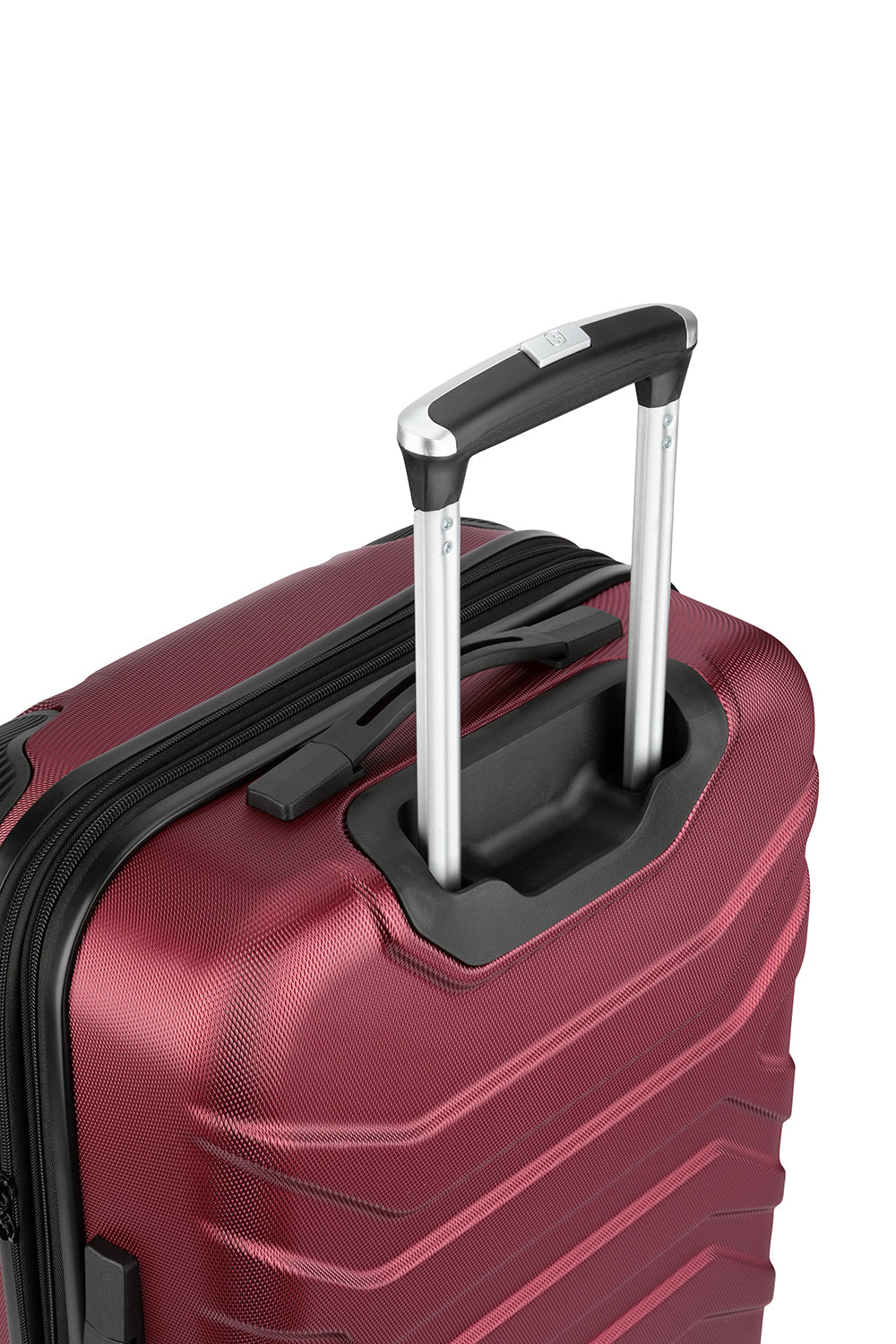 SWISSGEAR - Fortress Collection Hardside Luggage 3 Piece Set- Black - Red - 04
