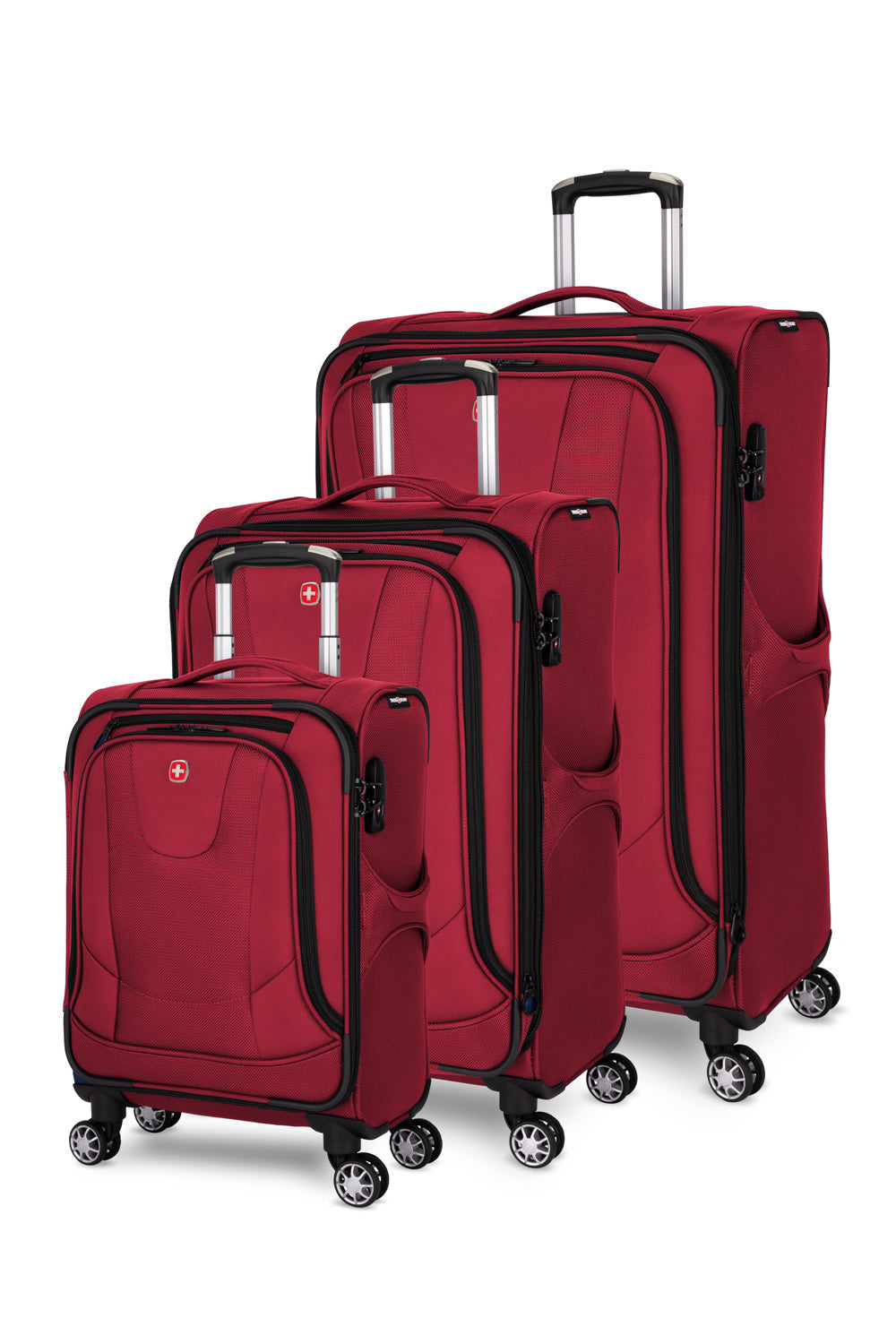 SWISSGEAR - Neolite III Collection Upright Luggage 3 Piece Set - Red - 01