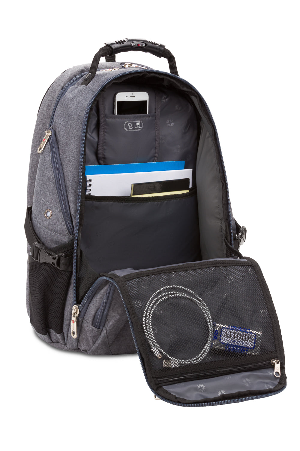 SWISSGEAR - 1900 ScanSmart Laptop Backpack - Grey - 06