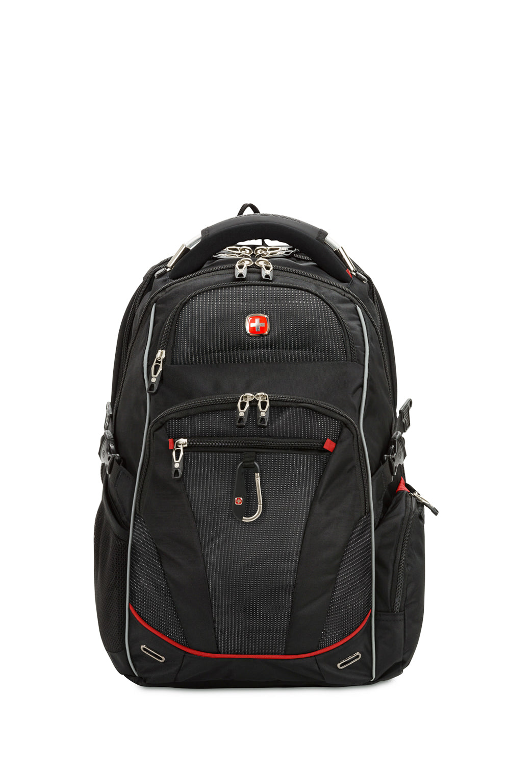 SWISSGEAR - 6752 ScanSmart Laptop Backpack - Black Red - 04